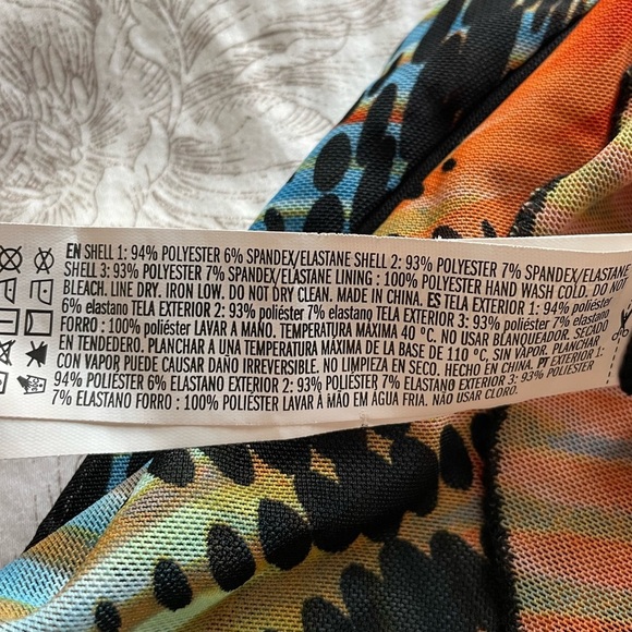 Forever21 Y2K Mesh Patchwork Mini Slip Dress Small Retro Skater Boho Fairycore - Picture 7 of 7